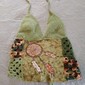 Handmade crochet halter top